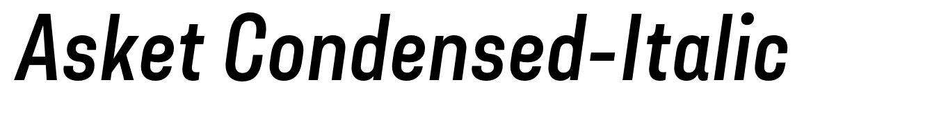Asket Condensed-Italic